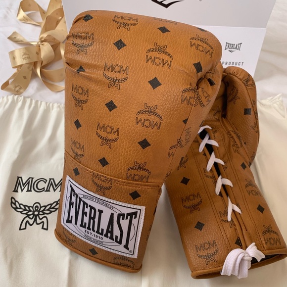 MCM Other - MCM Lace Visetos Coated Canvas Boxing Gloves